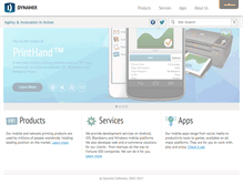Tablet Screenshot of dynamixsoftware.com